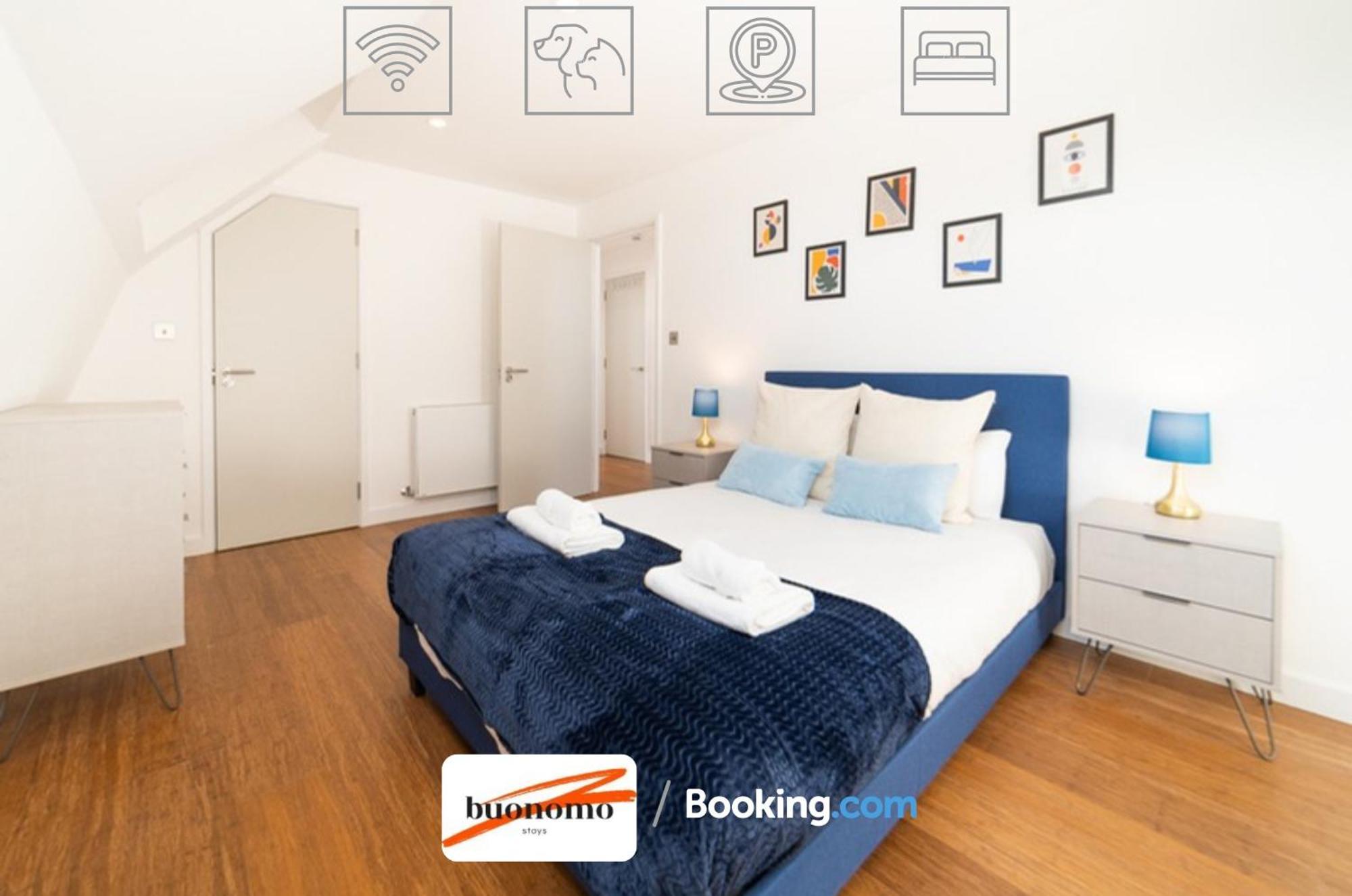 לונדון Two Bedroom Apartment At Buonomo Stays Short Lets & Serviced Accommodation מראה חיצוני תמונה